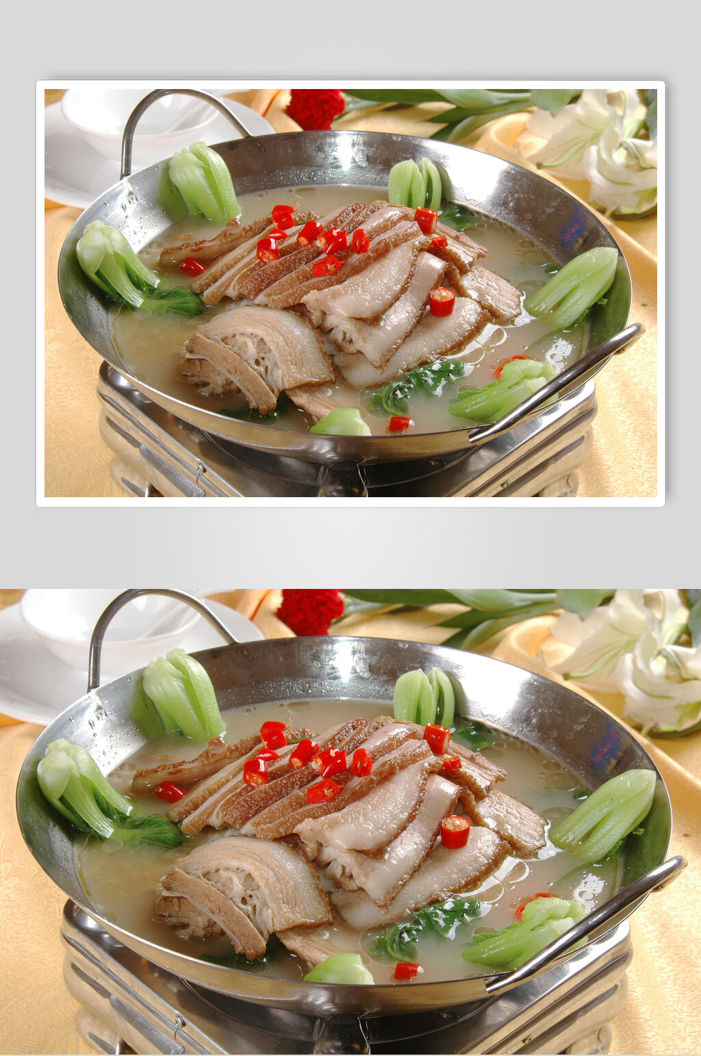 锅仔什锦条子肉食物图片素材