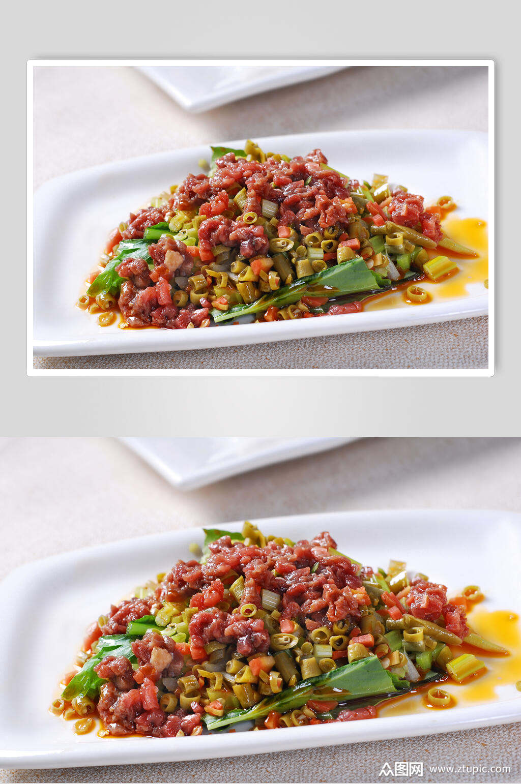 烂刀牛肉餐饮实拍图片素材