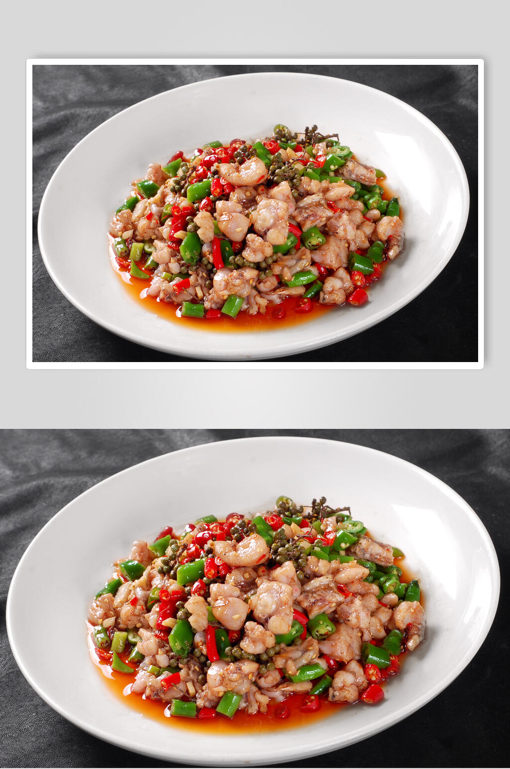 双椒美蛙美食摄影图片素材