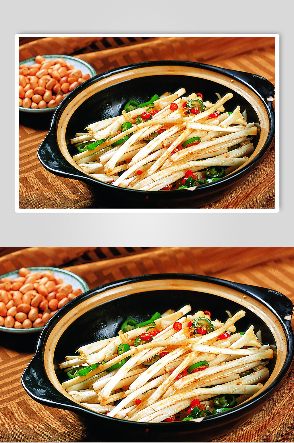 砂锅花生苗微辣美食食品图片素材