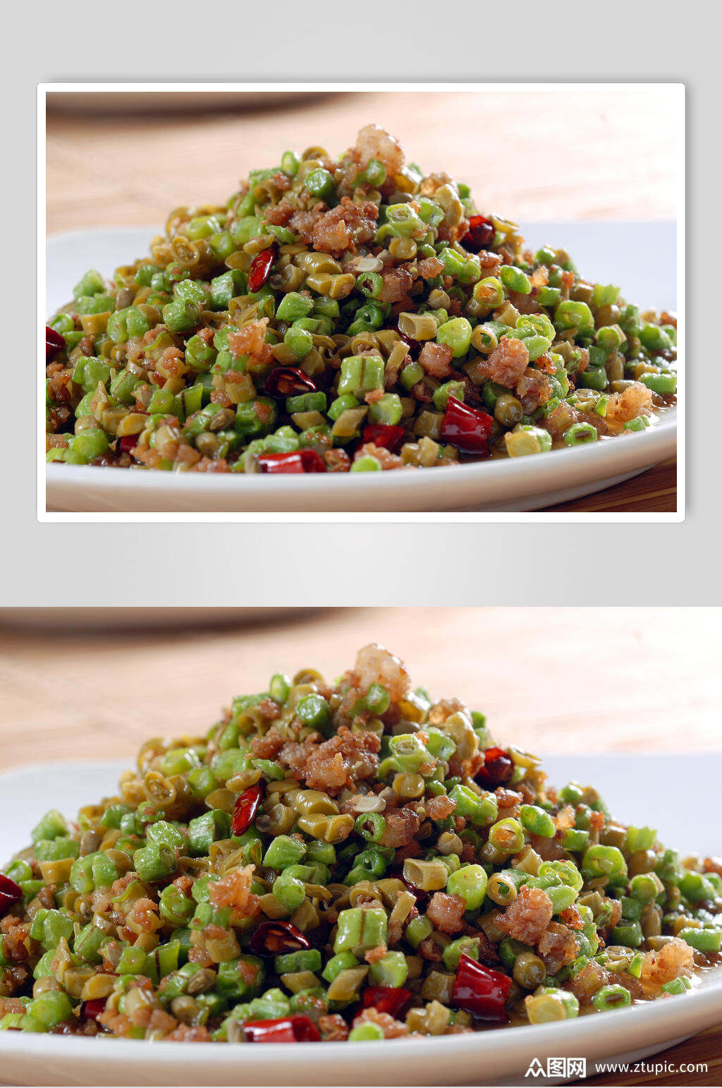 烂肉豇豆餐饮食品图片