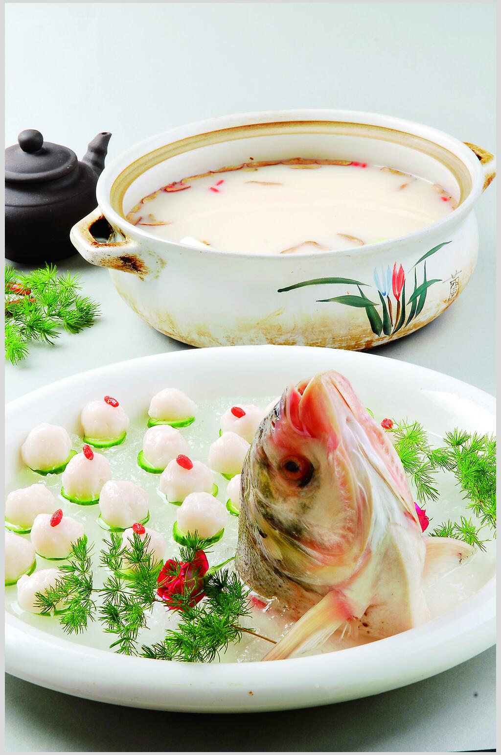 堂艺千岛湖鱼丸食物高清图片素材