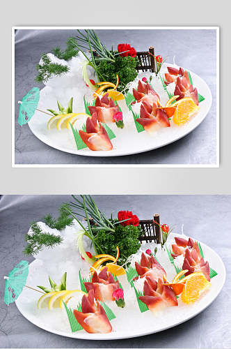 精品北极贝刺身美食食物图片