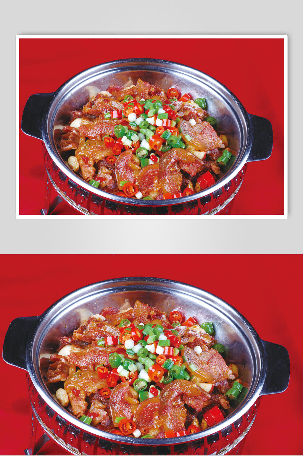 香辣美味干锅带皮牛肉美食图片