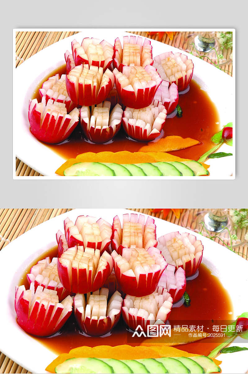 醋泡樱桃萝卜美食图片素材
