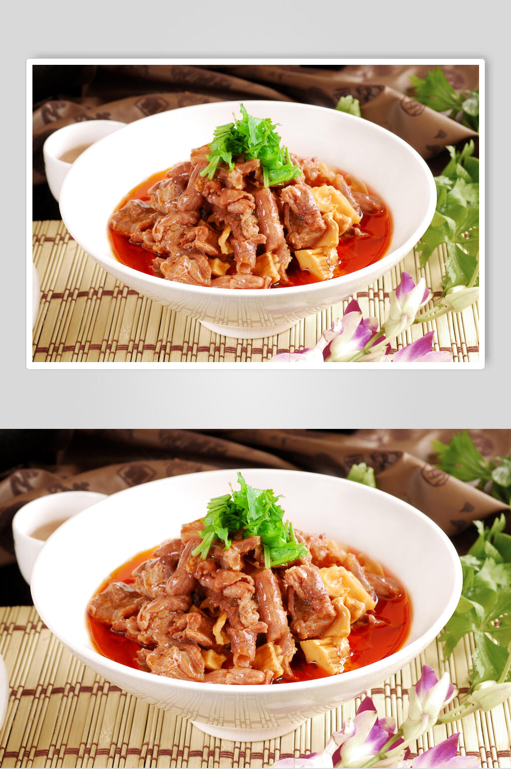 热菜笋子牛肉美食摄影图片素材
