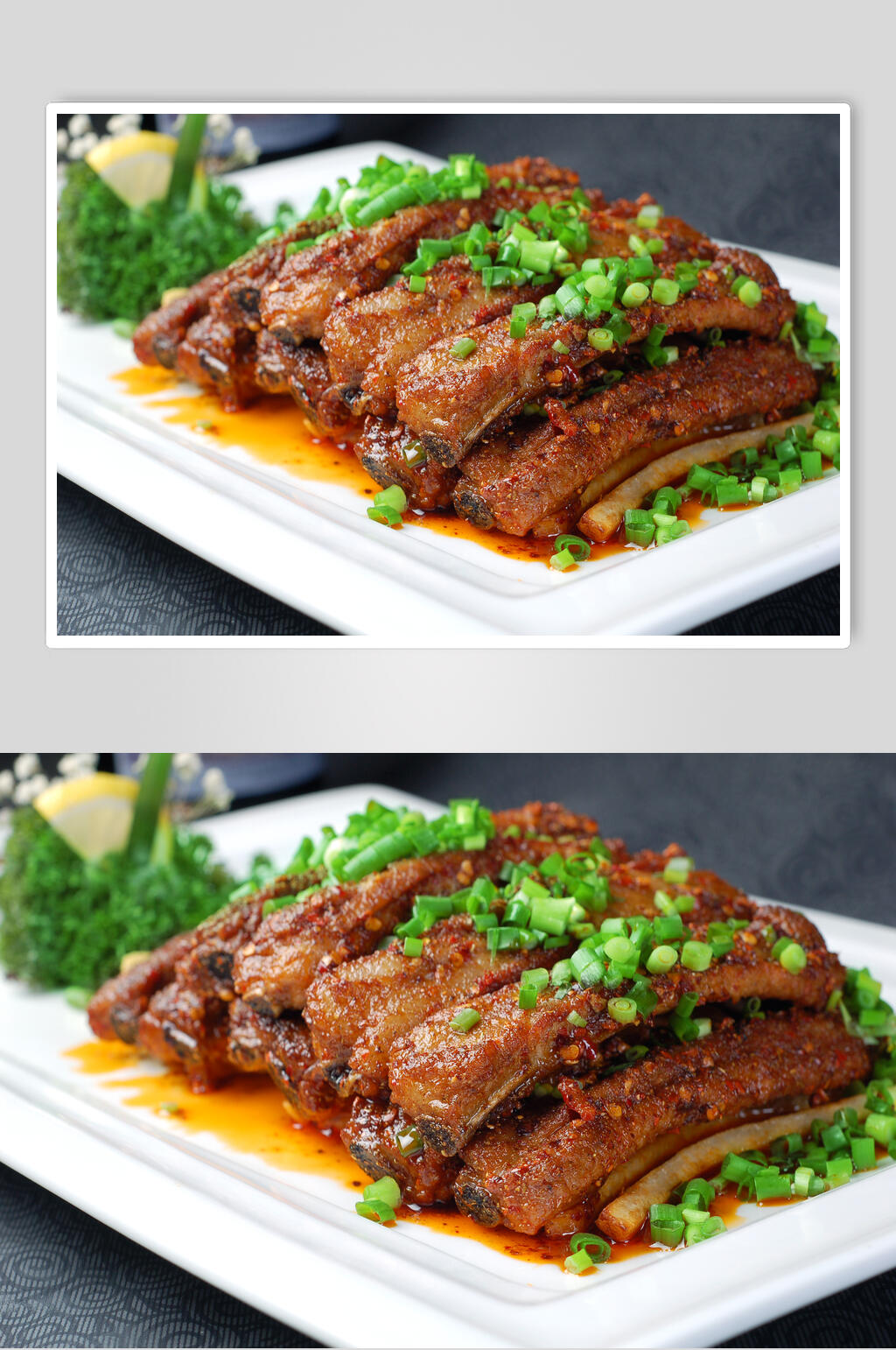 葱香大排食品摄影图片素材
