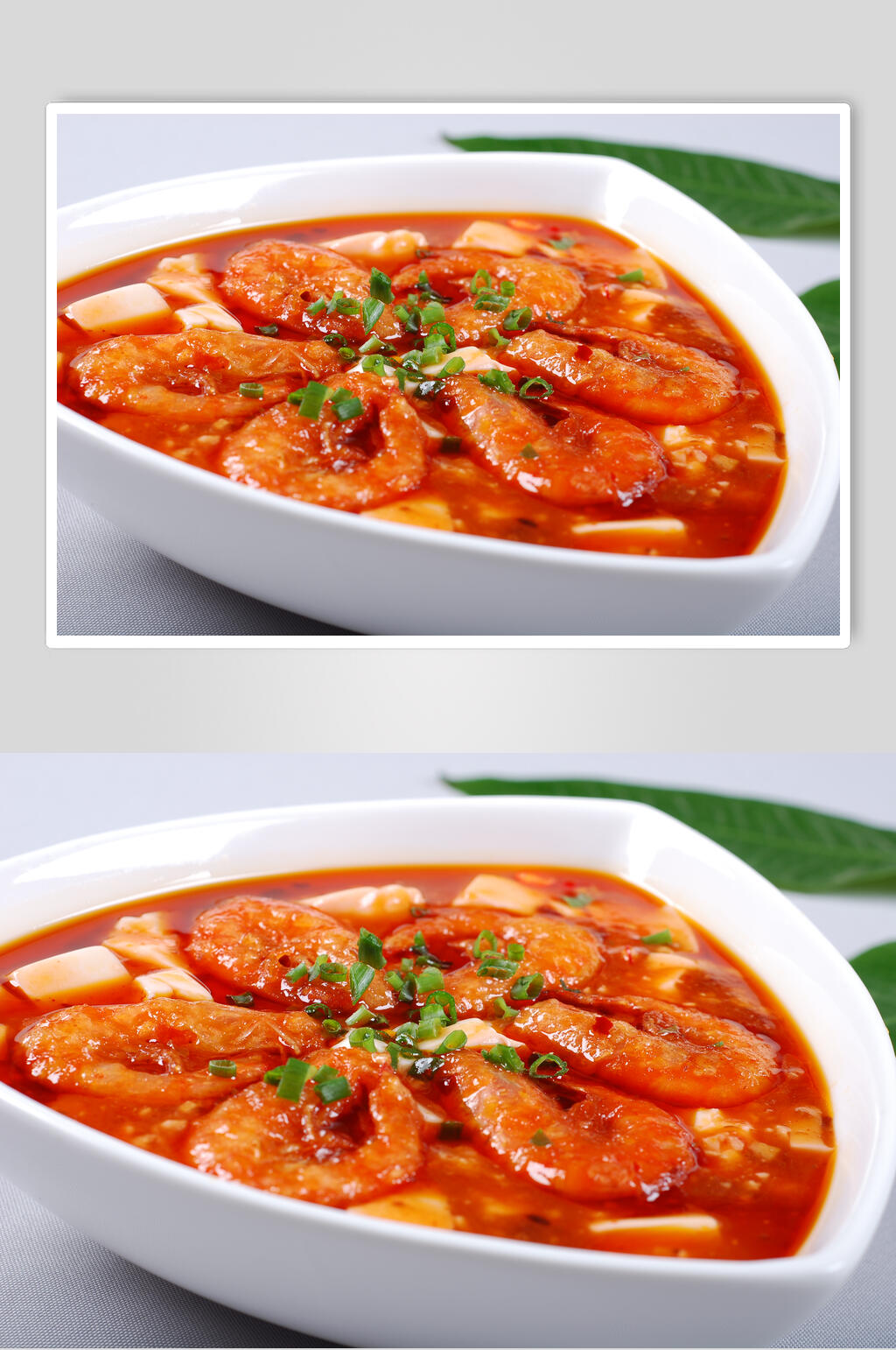 鲜虾陈婆豆腐食物摄影图片素材