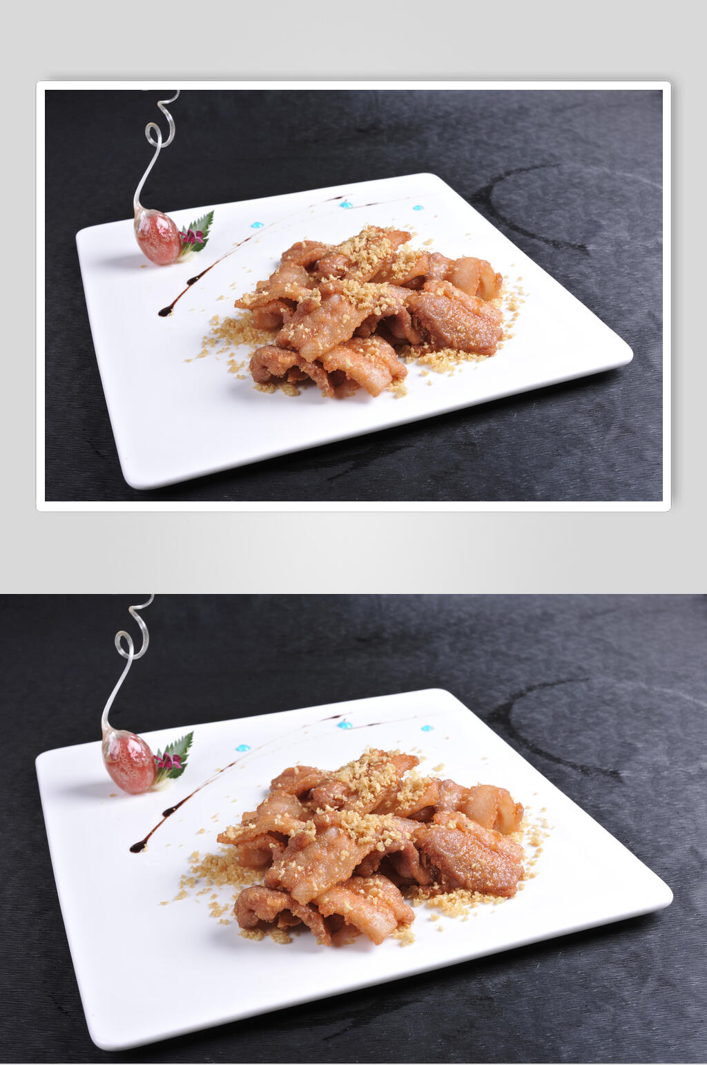 蒜香野猪肉美食高清图片素材