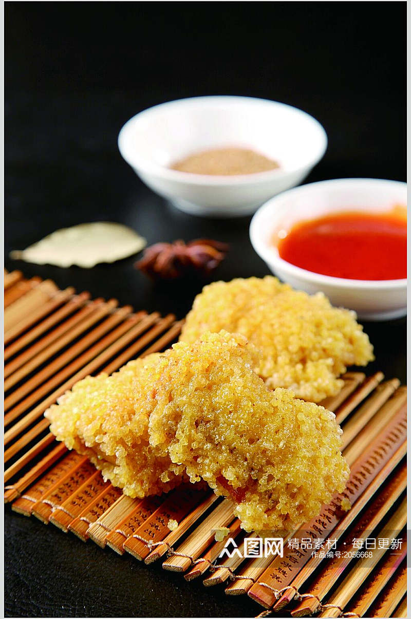 沁州黄带鱼油炸菜谱菜单新品摄影视觉图素材