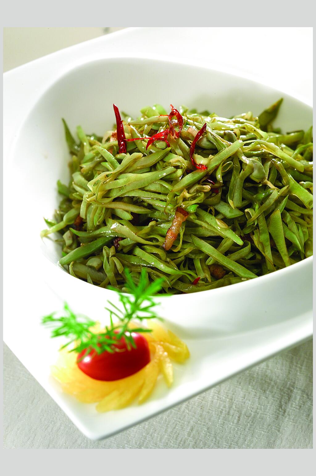 风味小炒卜扁豆美食图片素材