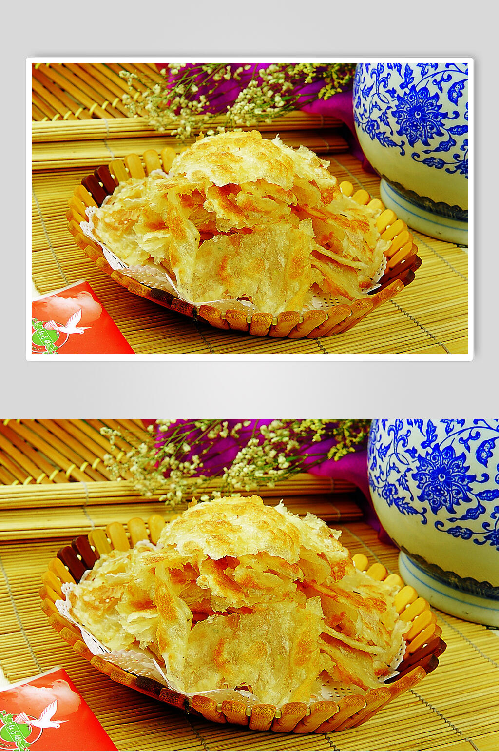 葱香手撕饼美食高清图片素材