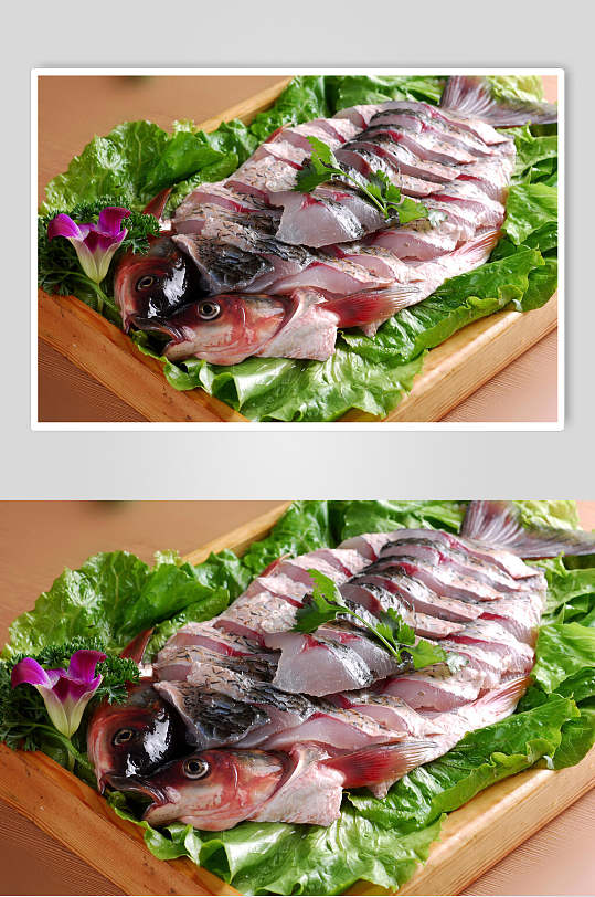 河鲜百度鲜全鱼食品摄影图片