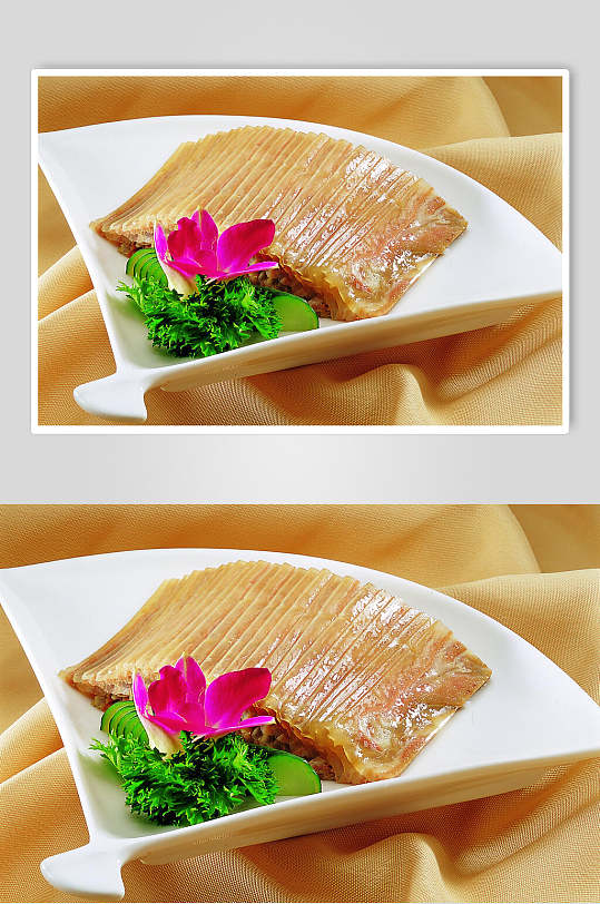 鱼翅冻美食食物图片