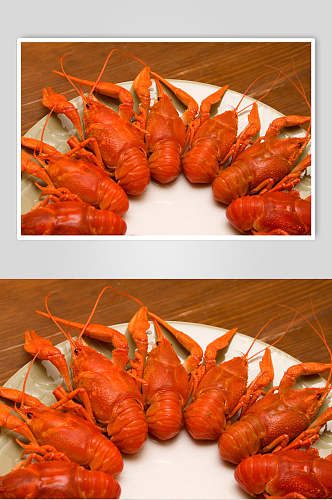 鲜美麻辣小龙虾食物摄影图片