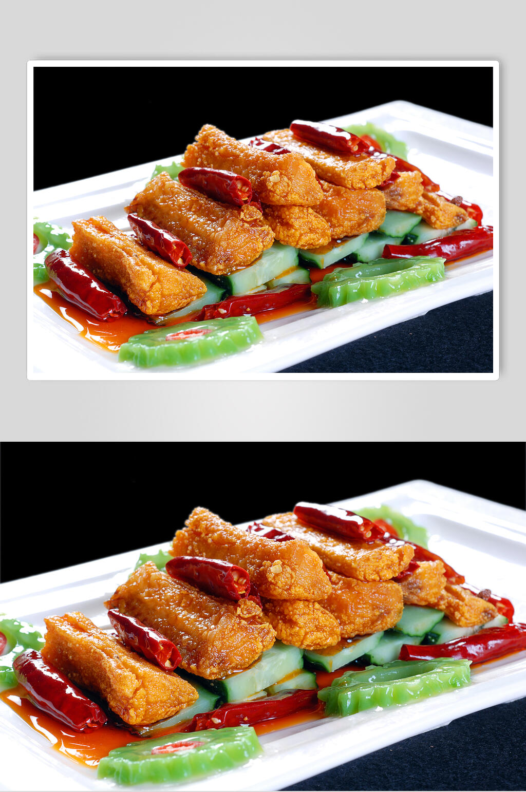 素民带鱼美食摄影图片素材