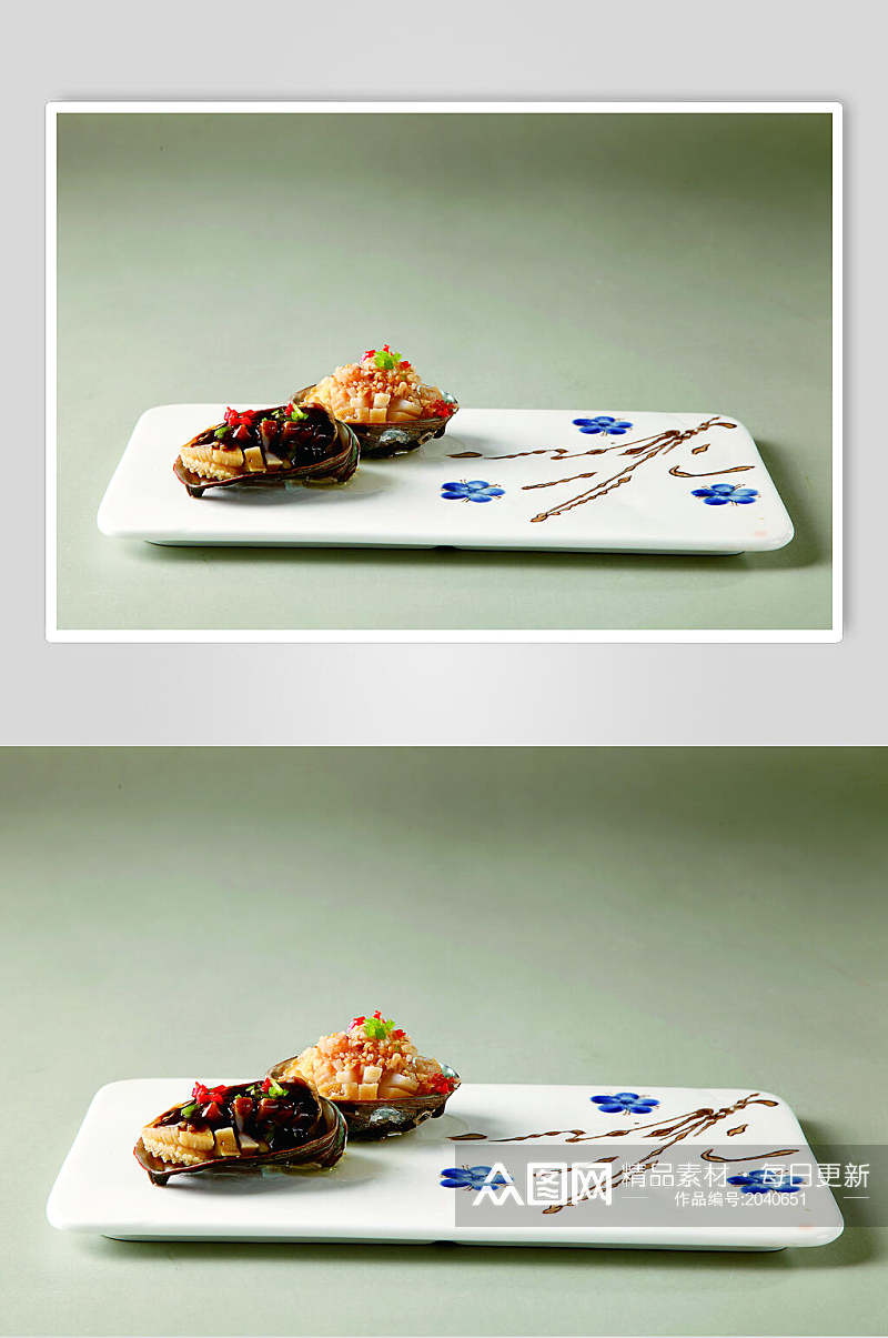 碳烧扇贝美食食品图片素材