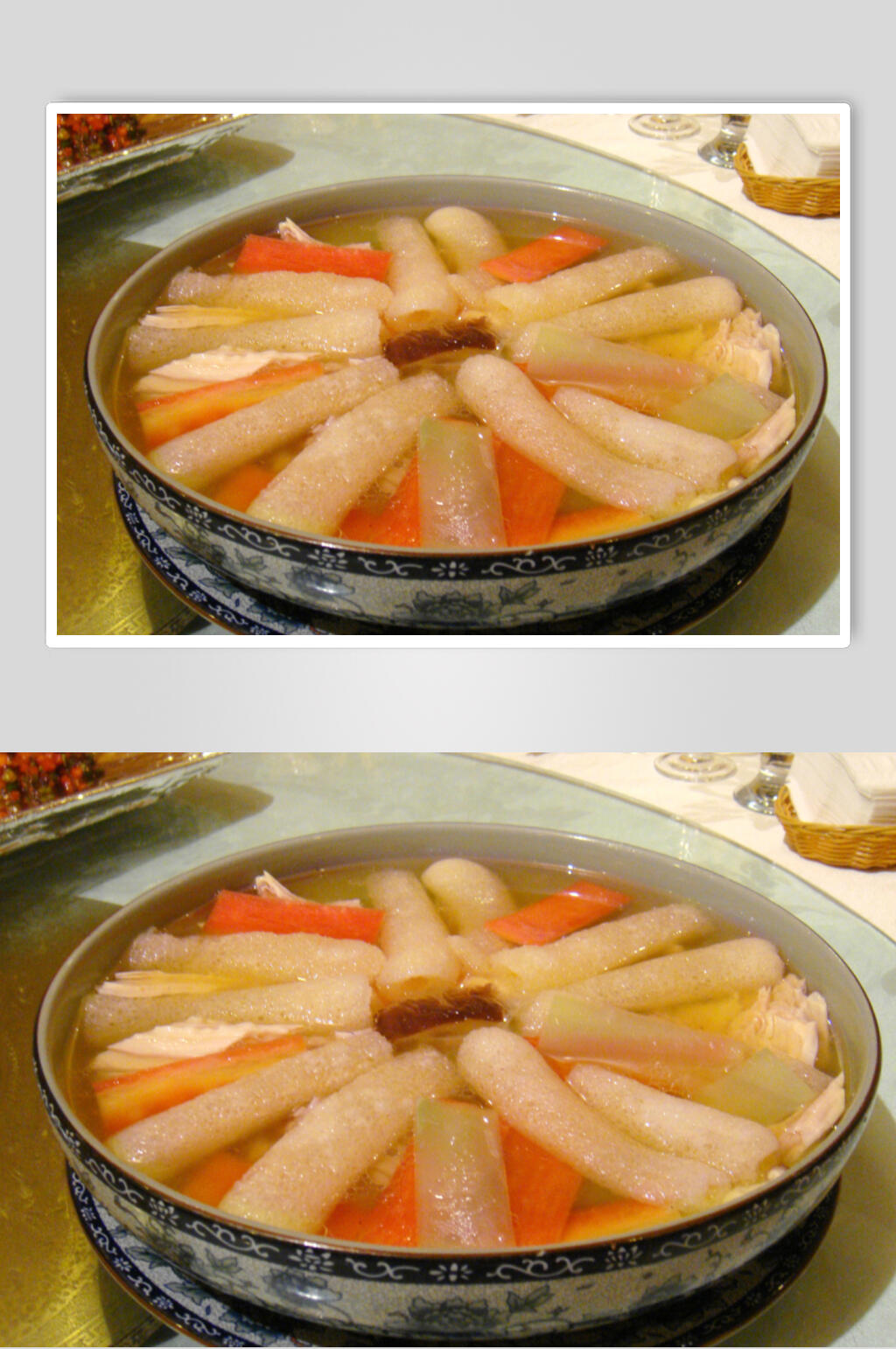 汤菜竹荪三鲜汤元美食摄影图片素材