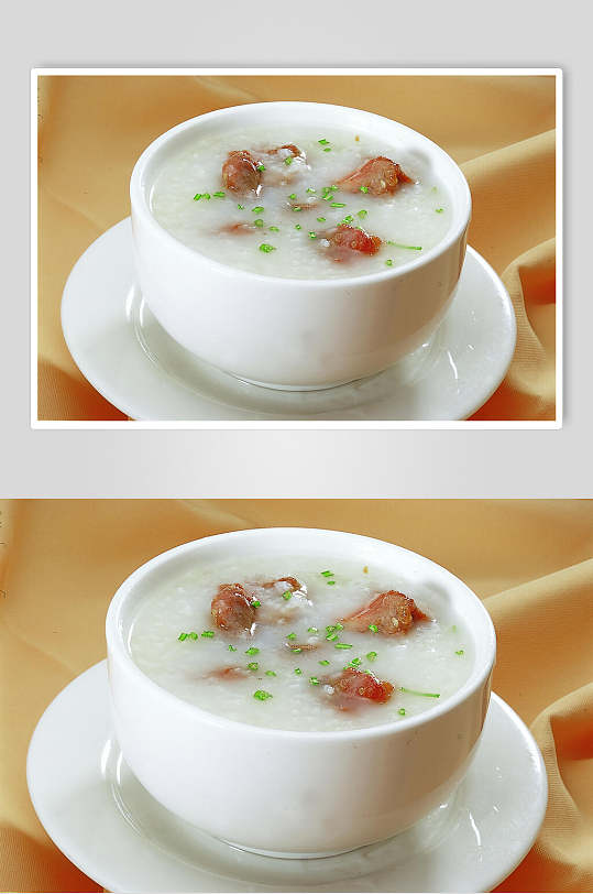 风味咸骨粥元碗餐饮美食图片