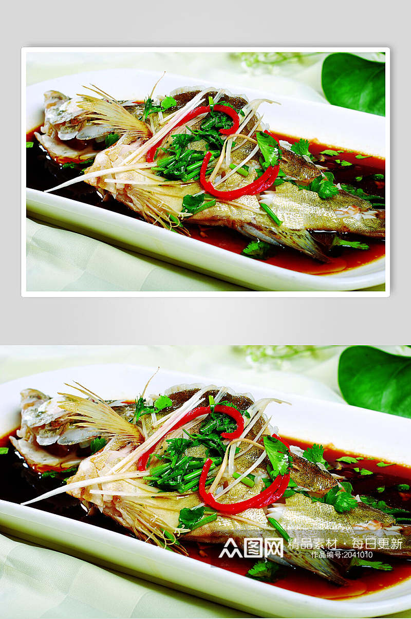 香浓美味清蒸桂鱼美食食物图片素材