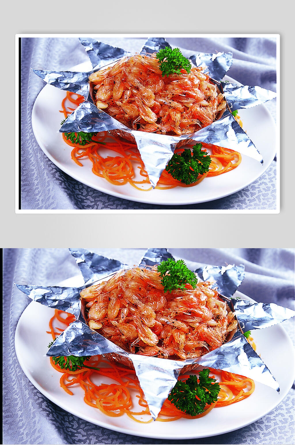 七味盐河虾美食食品图片素材