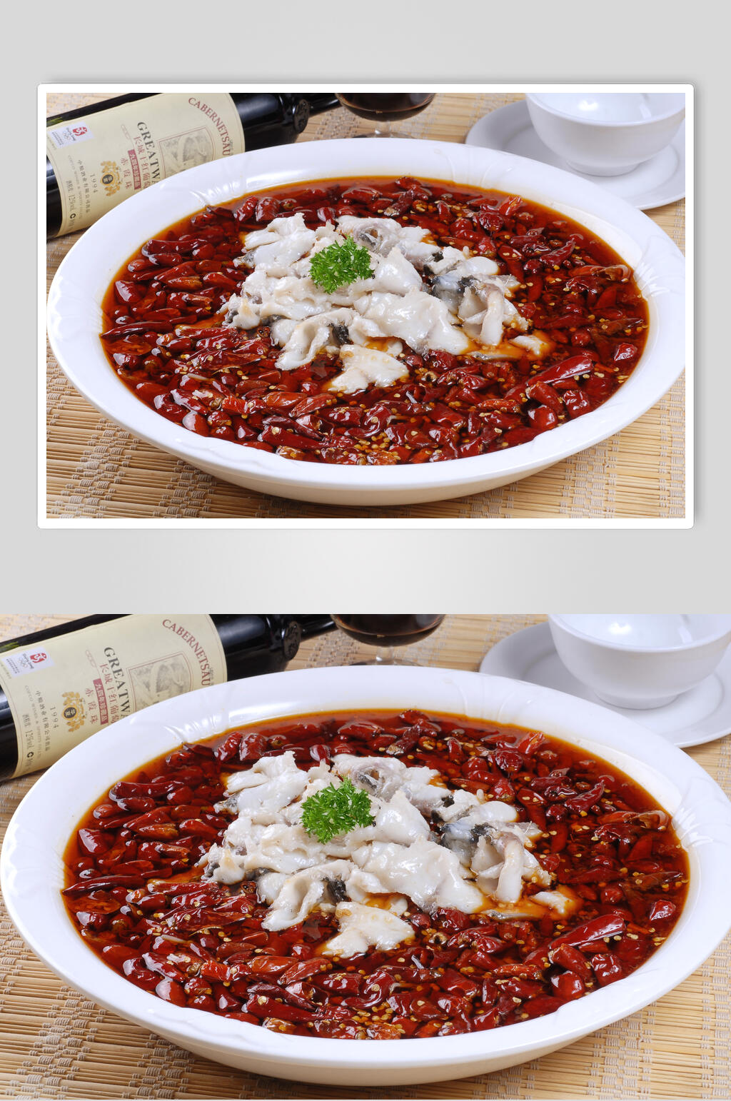 香辣美味炝锅鱼餐饮实拍图片素材