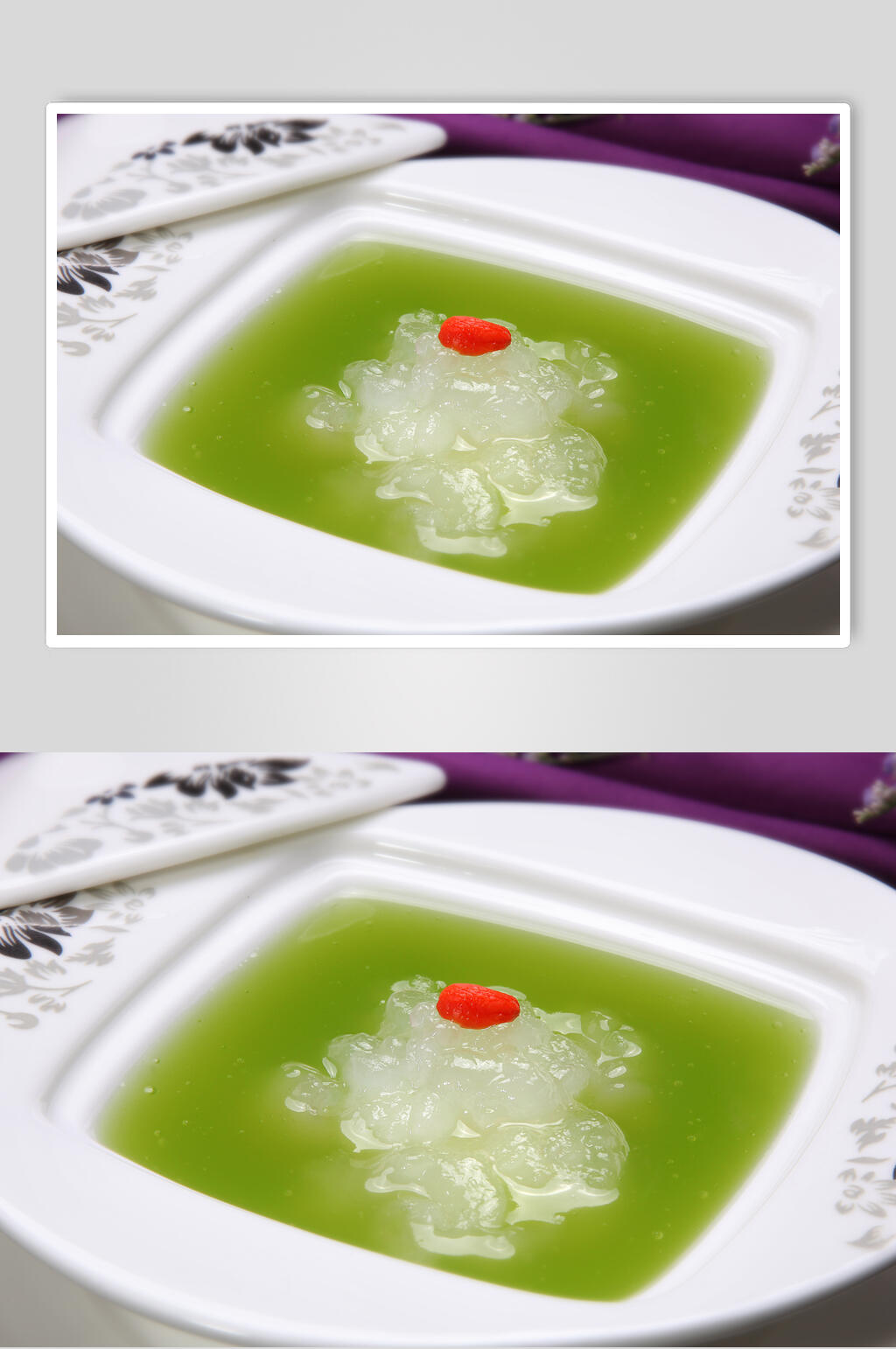 翡翠雪蛤羹美食摄影图片素材