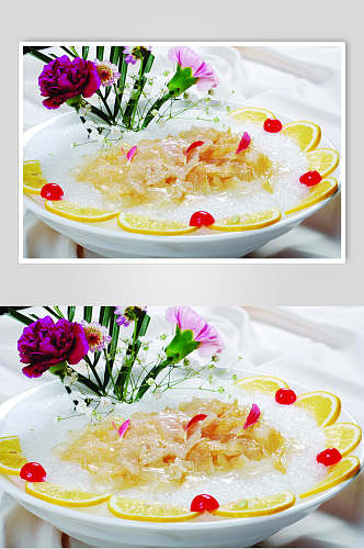 新鲜卤水素鲍鱼食物图片