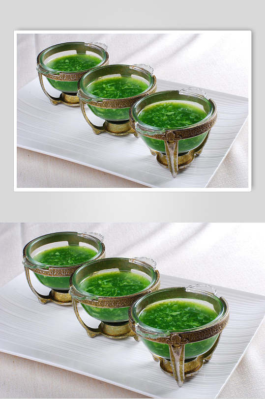 健康美味菠菜羹餐饮美食图片