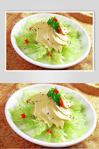 凤尾素鲍鱼食物图片