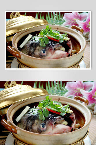 生焗水库大鱼头餐饮食品图片