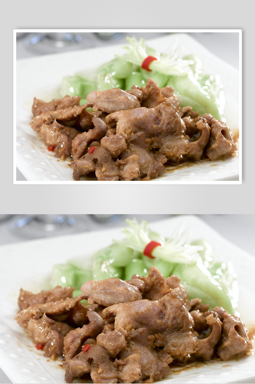 美极鹅颈肉美食摄影图片素材