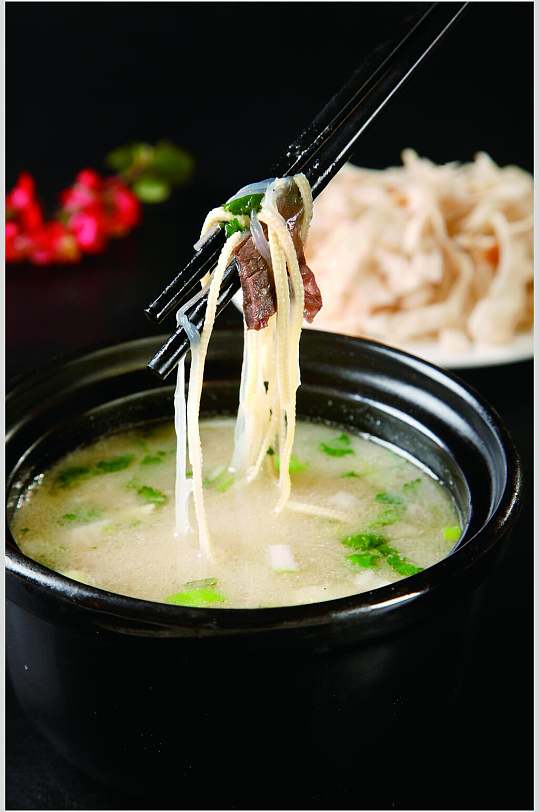 驴肉汤泡饼高清图片