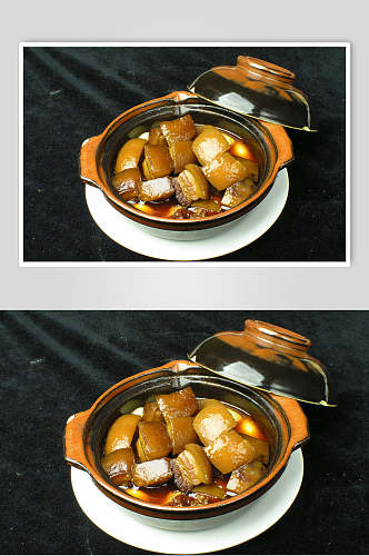 毛氏红烧肉食品摄影图片