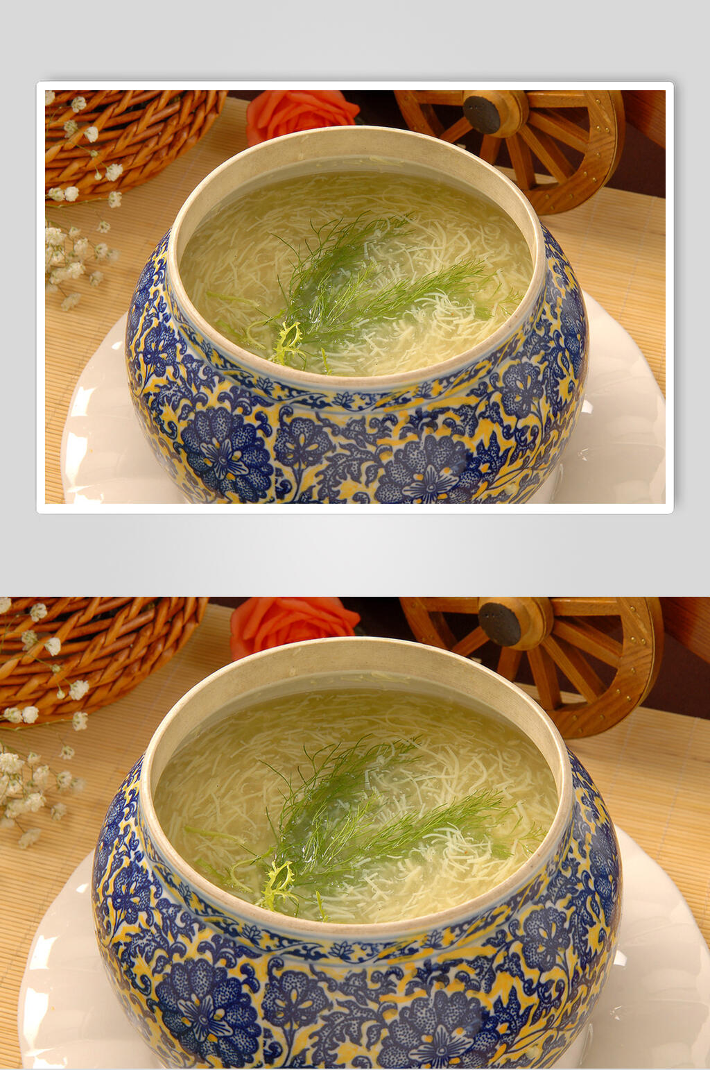 三鲜开胃豆花羹美食摄影图片素材
