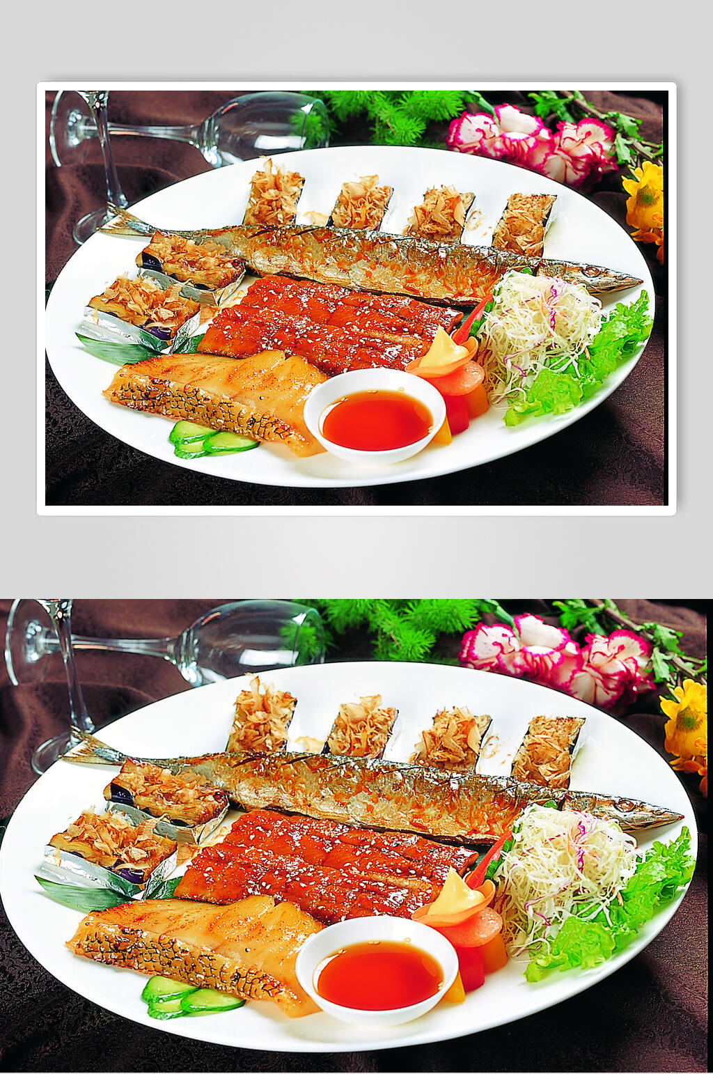 炭烧拼盘美食食品图片素材