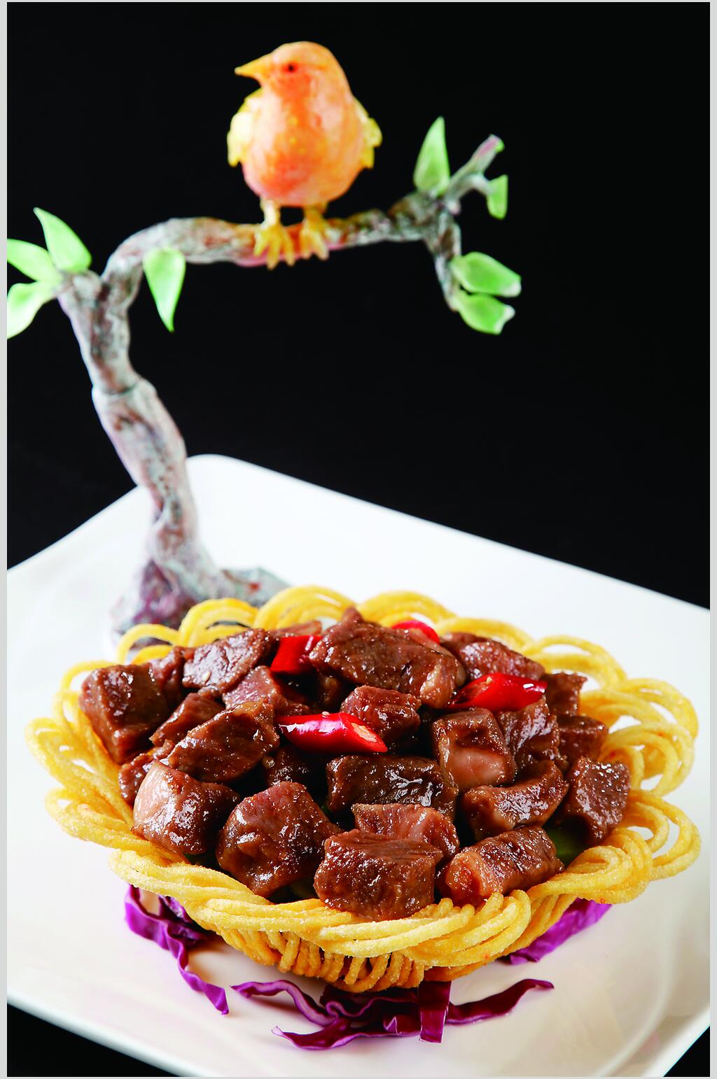 然香极品雪花牛肉美食图片素材