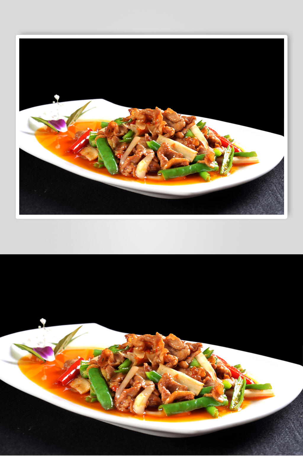 热菜仔姜鸦片美食摄影图片素材