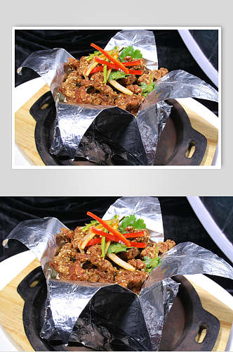 蒙古烤香肉食品摄影图片