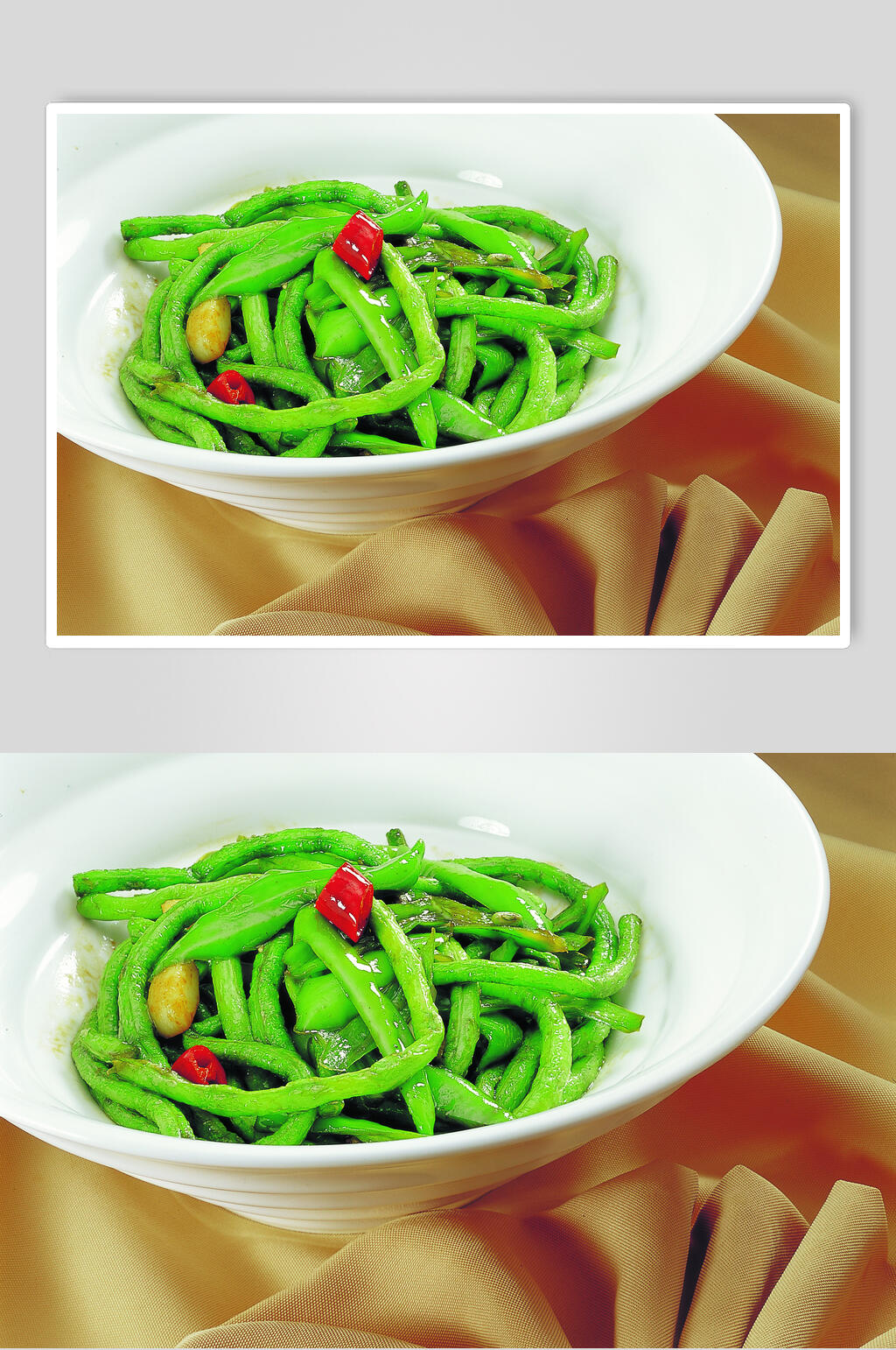 擂椒拍蒜豆角高清图片素材