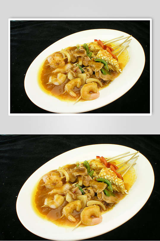 三鲜食品图片新鲜烧三鲜食品图片烧三鲜食物图片立即下载秦味烧三鲜