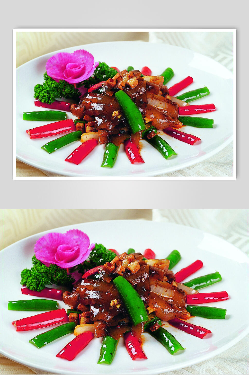 回锅海参美食食品图片素材