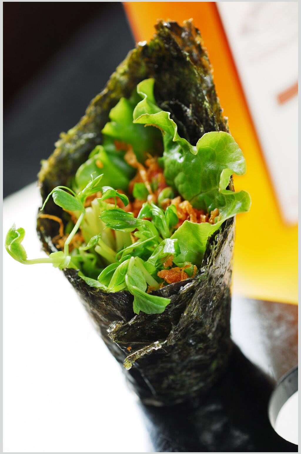 冷哈姆手卷食品摄影图片素材