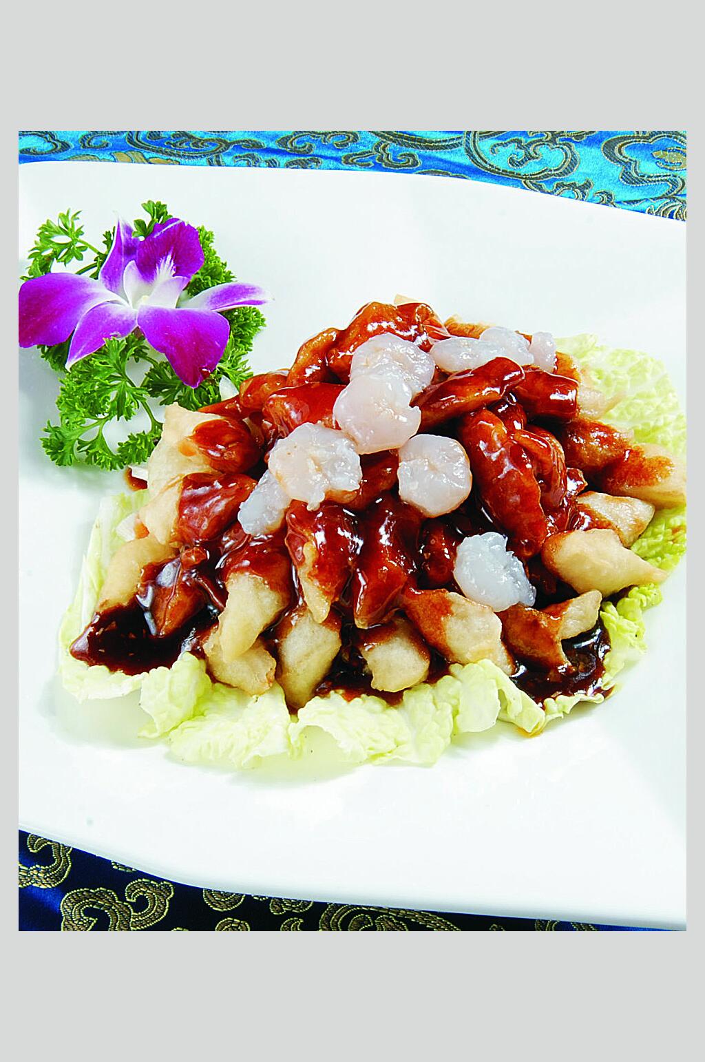 虾爆鳝贝食品图片素材