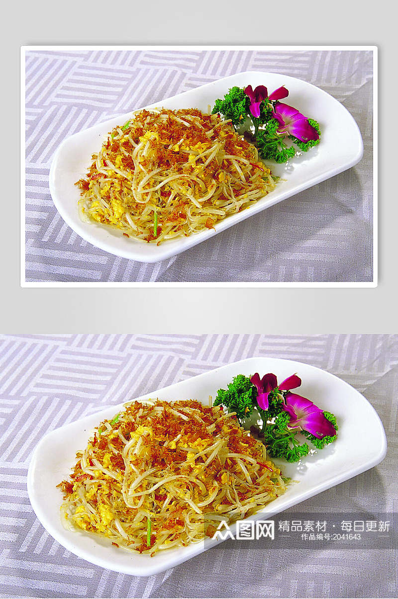 桂花炒瑶柱美食食物图片素材