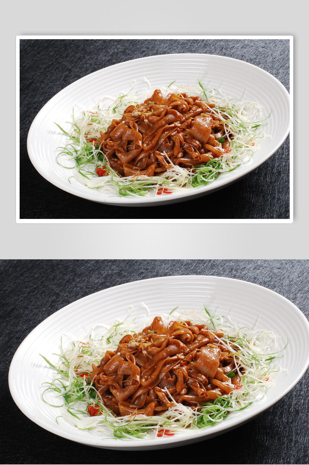 豉油爆鹅肠美食图片素材