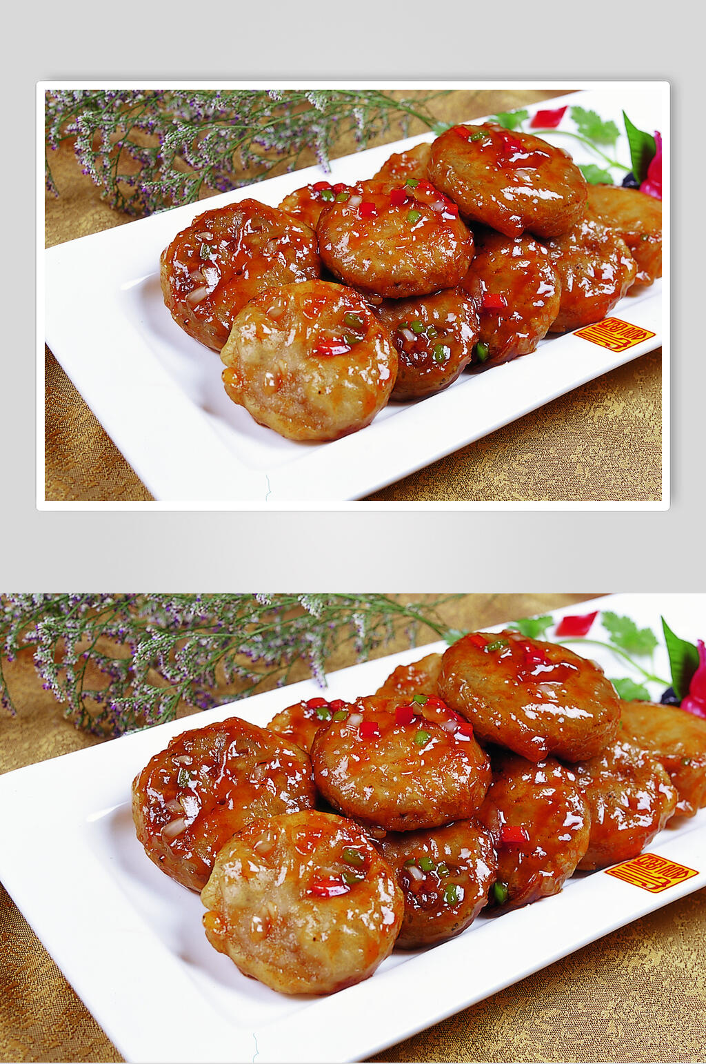 酱焗藕饼美食食品图片素材