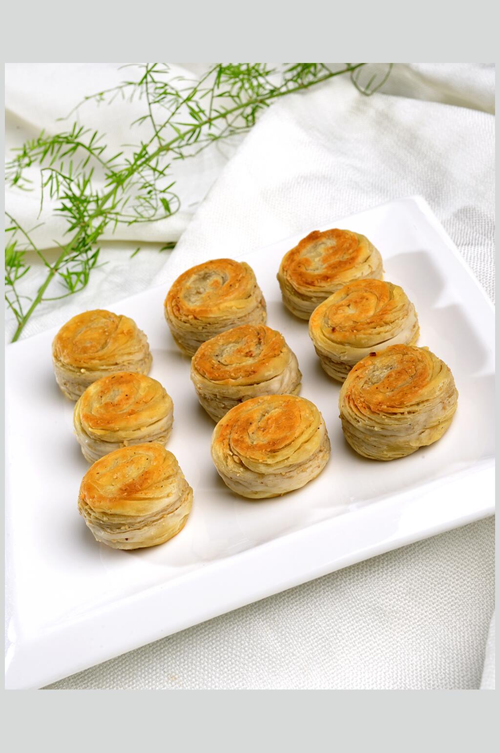 陇县桃仁酥饼美食食物图片素材