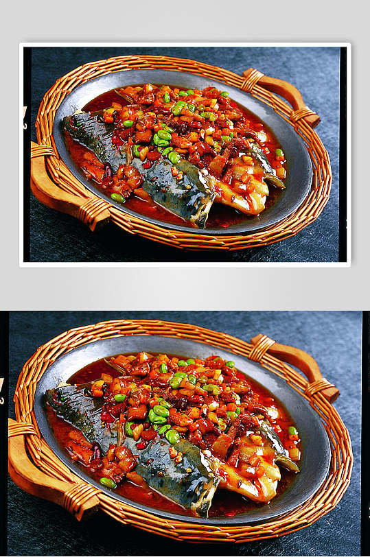 西岐臊子鱼头美食食物图片
