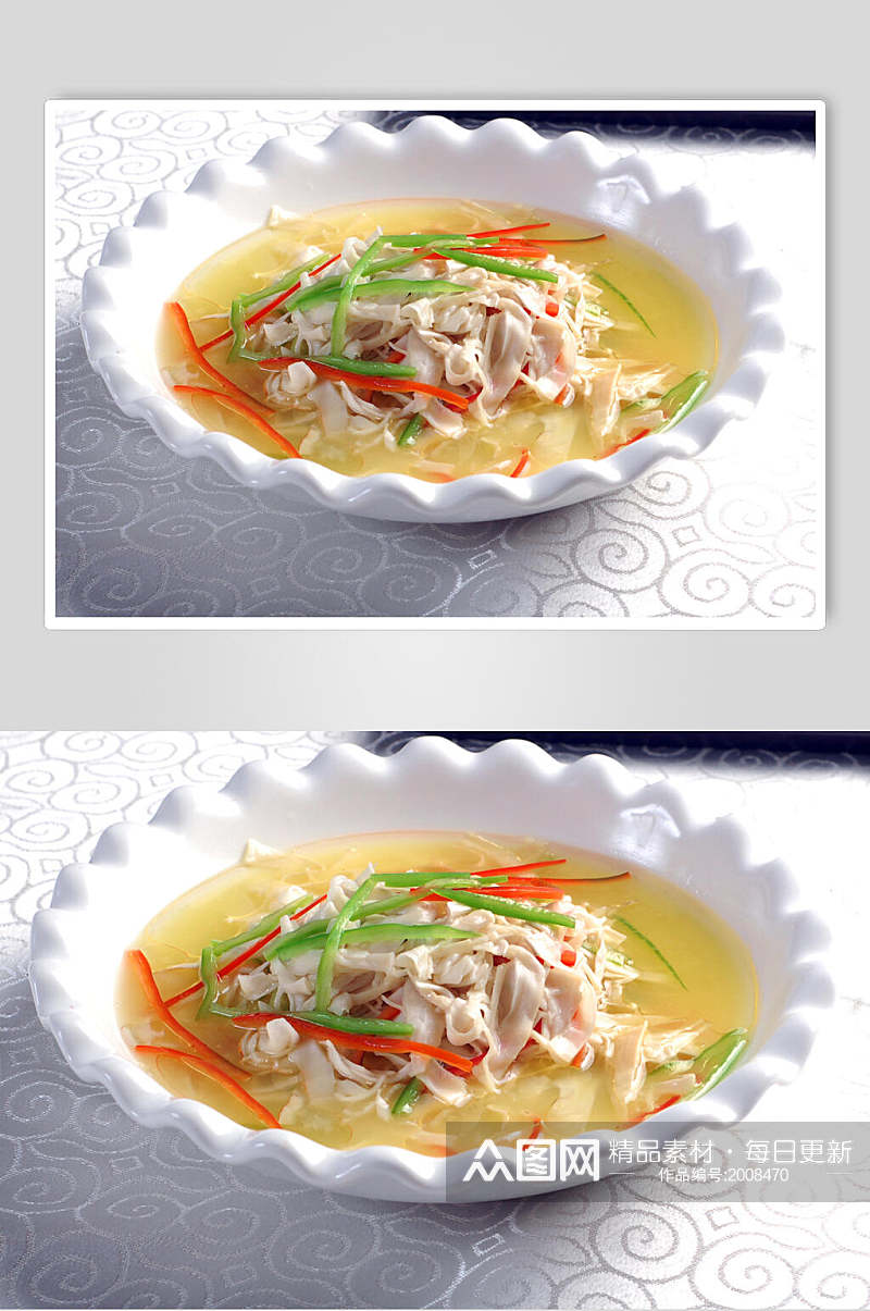 鸡汁脆笋食品高清图片素材